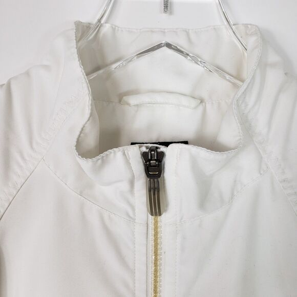 Adidas Women’s vest M white Climashell Wind Running full zip Pickleball Walking - Picture 6 of 12